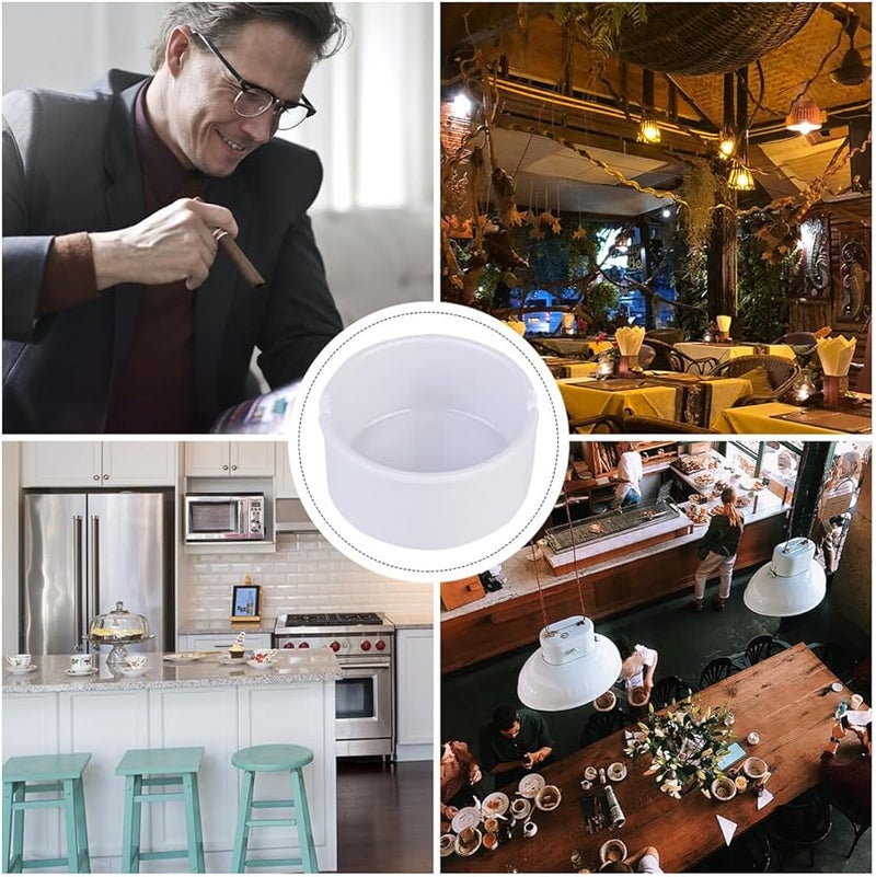 صينية رماد الميلامين البيضاء مقاومة للحرارة وسهلة التنظيف للاستخدام الداخلي والخارجي - Image 2